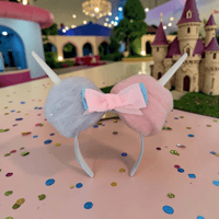 Image 3 of Cotton Candy Mouse Ears Headband 