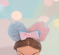 Image 1 of Cotton Candy Mouse Ears Headband 