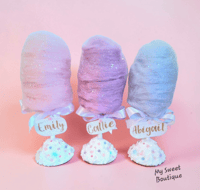 Image 9 of Personalized Fake Cotton candy Centerpieces 
