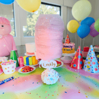 Image 3 of Personalized Fake Cotton candy Centerpieces 