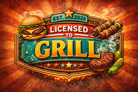 Image 2 of Licensed To Grill 11x8in Tempered Glass Cutting Board