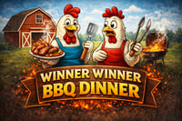 Image 2 of Winner Winner BBQ Dinner 11x8in Tempered Glass Cutting Board