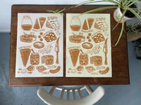 Image 1 of Cheese board A3 Print Yellow