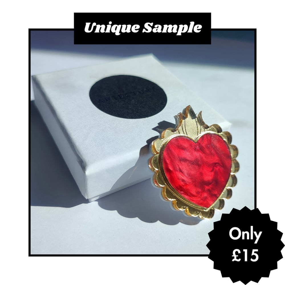 Image of Unique Sample - Sacred Heart Brooch