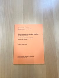 Illustration processes and binding  in the provinces