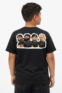 Image 2 of "CHIBI" CREW YOUTH TEE - BLACK/WHITE