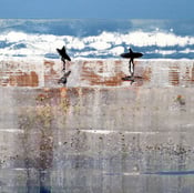 Image of For Kasia, upgrade to canvas wrap Atlantic Breakers 30x30 inch 18mm deep