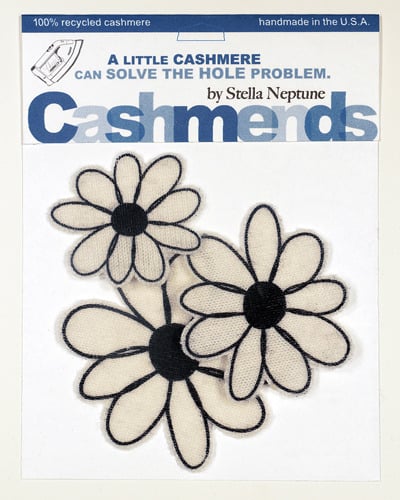 Image of Iron-on Cashmere Flowers - Cream