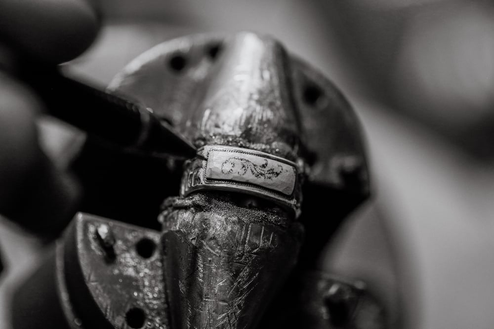 Image of Engraved Scroll Ring