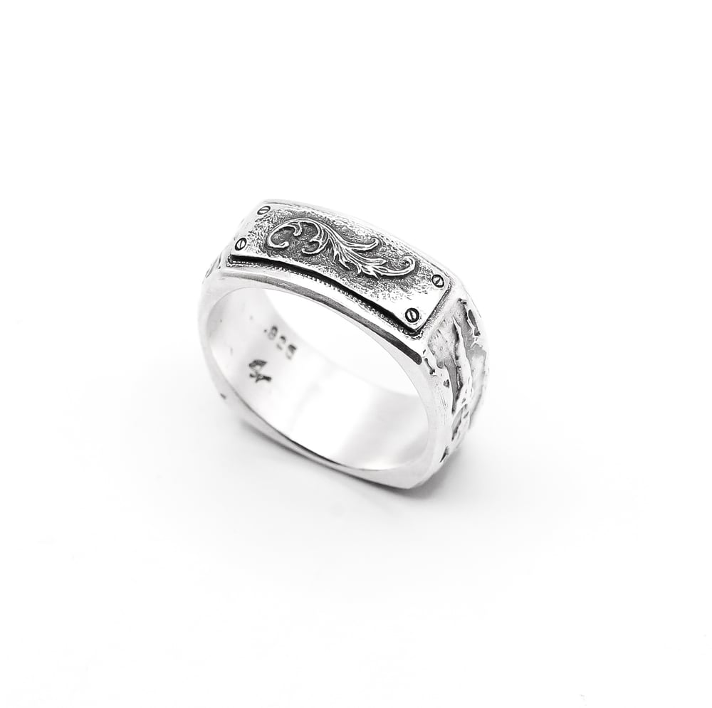 Image of Engraved Scroll Ring