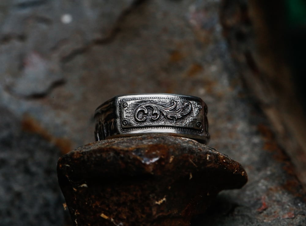 Image of Engraved Scroll Ring