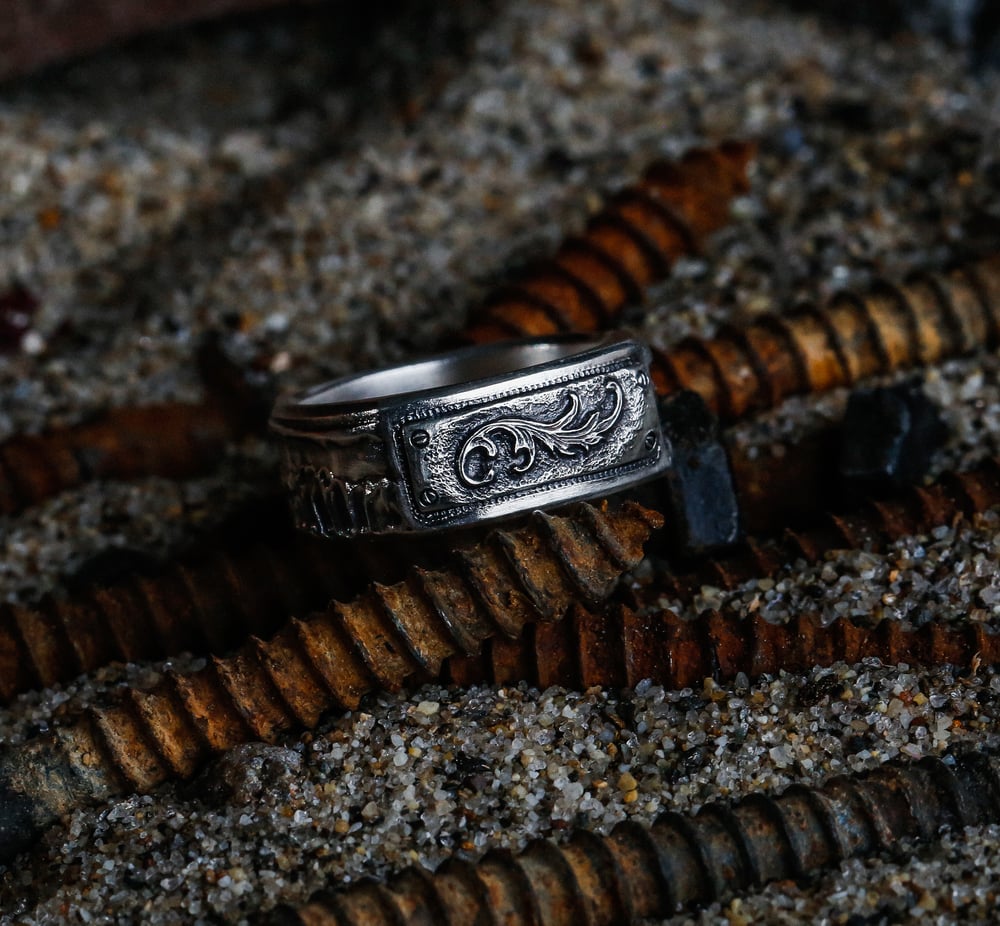 Image of Engraved Scroll Ring