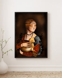 Dama com Arminho — Reinterpretação Ilustrada