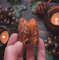 Image 6 of Saxon Yew Owl Amulet (DAM706)