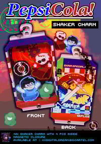 Image 1 of [HOMESTUCK] Pepsicola Soda - Shaker Charm 