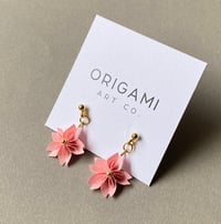 Image 1 of Origami Sakura Earrings