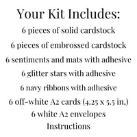 Image 9 of Patriotic Card Making Kit for Adults to DIY 6 Americana Greeting Cards, Fourth of July Beginner C...
