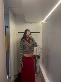 Image 2 of fornarina wool blend crop hoodie