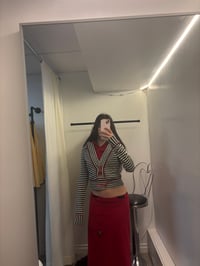 Image 3 of fornarina wool blend crop hoodie