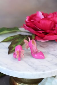 Image 2 of Copy of Handmade Shoes for MiniFee – for High-Heeled Feet (Kill-Heeled Feet) red flowers