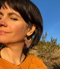 Image 4 of Boucles d’oreilles « Totem » rose argile 