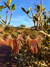 Image 2 of Boucles d’oreilles « Totem » rose argile 
