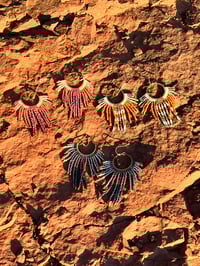 Image 3 of Boucles d’oreilles « Totem » rose argile 