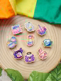 Image 1 of LGTB+ DRINKS [Pin + Sticker & Bookmark]