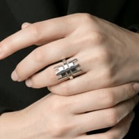 Image 1 of SILVER YAZ RING BY BERBERISM