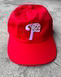 Image 1 of P SKULL HAT Red