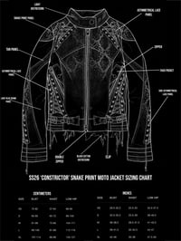 Image 3 of SS26 ‘Constrictor’ Denim Moto Jacket