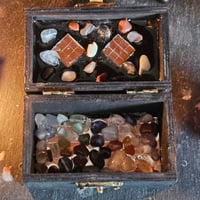 Image 3 of Manifestation Box for Charging, Spellwork and Intention Setting - Mirror and Crystal Chips