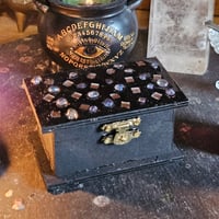 Image 2 of Manifestation Box for Charging, Spellwork and Intention Setting - Mirror and Aura Quartz 