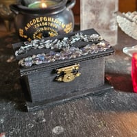 Image 1 of Manifestation, Charging, Spellwork and Intention Box - Aura and Clear mini Crystal Chips 