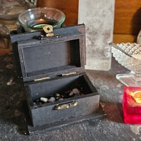 Image 7 of Manifestation, Charging, Spellwork and Intention Box - Aura and Clear mini Crystal Chips 