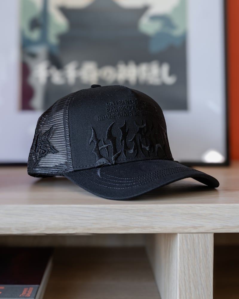 Image of Hellsent Blackout Trucker Hat