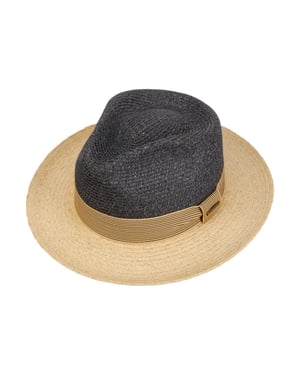 Stetson Fedora Toyo/Raffia – Midnight Blue