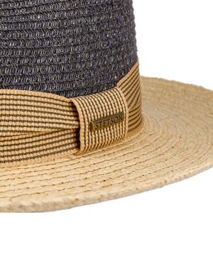 Stetson Fedora Toyo/Raffia – Midnight Blue