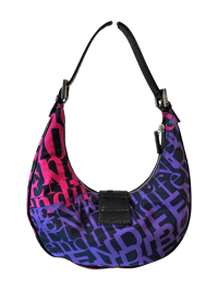 Image 2 of Fendi Y2K Lettering Crescent Bag