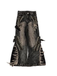 Image 1 of SS26 ‘Darkfin’ Mud Washed Bootcut Denim