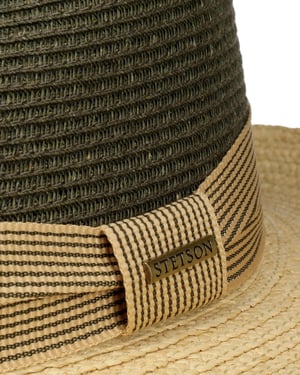 Stetson Fedora Toyo/Raffia – Olive