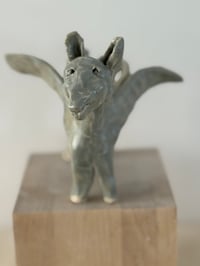 Image 1 of Donkey Prayer Angel: green #1