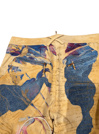 Image 4 of Vintage Roberto Cavalli Denim and Suede pants