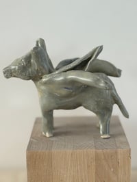 Image 2 of Donkey prayer Angel: green #2