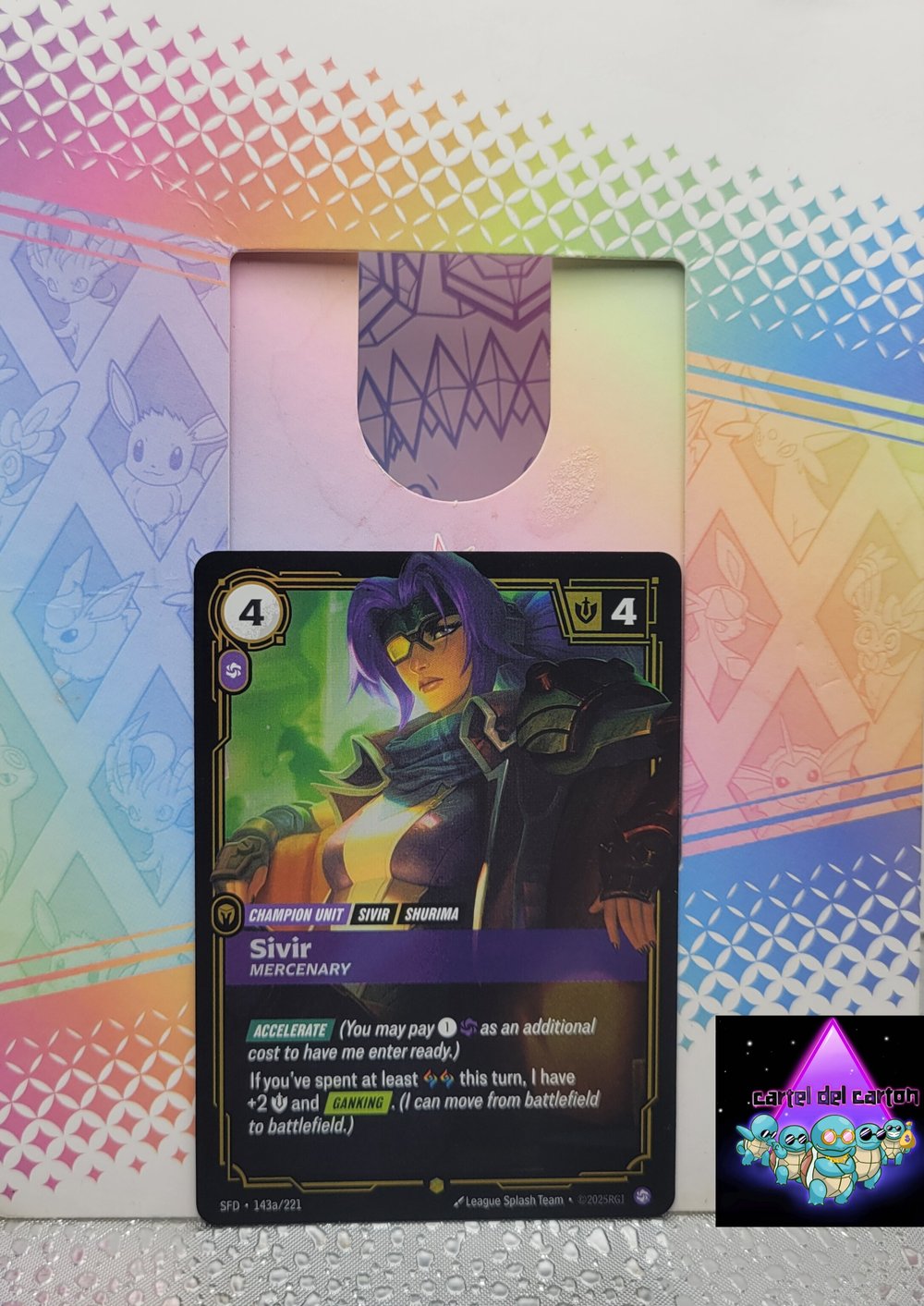 Image of Sivir Mercenary Alternate Art NM Spiritforged