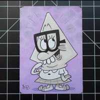 Sepia Squidina! - Purple (Sketch Card)
