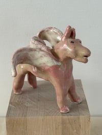 Image 2 of Donkey Angel; Pink White Wings