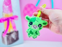 Image 1 of Chibi Zombie Cow Cute Bag Charm Plushie Accessory