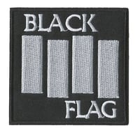 BLACK FLAG logo embroidered patch