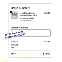 Image 4 of Peep Show Jeremy Usbourne Customizable Life Coach Certificate Matte Poster